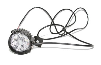 Фара с сигналом 48-60v 6 диодов кабель 1.6м для электросамокатов электровелосипедов