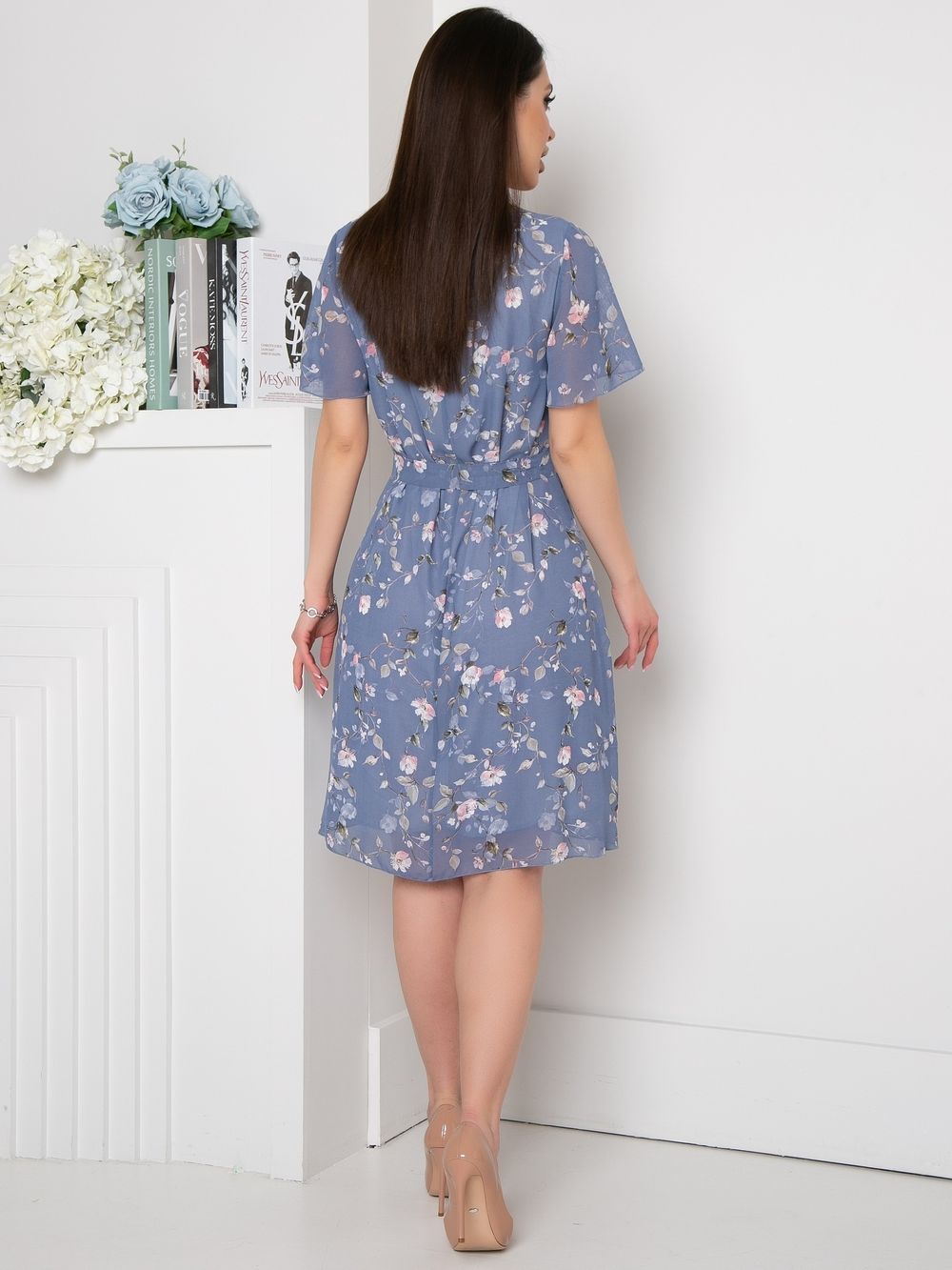 Платье Шарман (лето,голубой) Diolche (Акция)