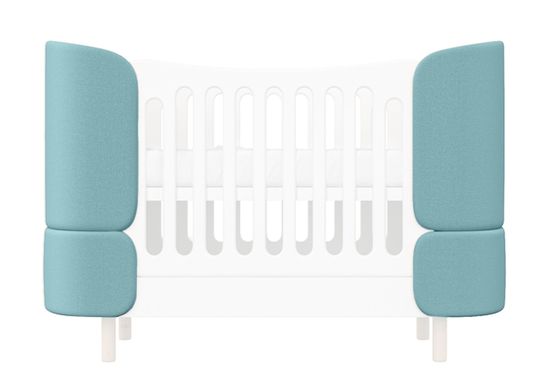 Комплект чехлов для кроватки-трансформера KIDI Soft (бирюзовый)