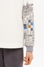 23350 Свитшот женский (молочный)