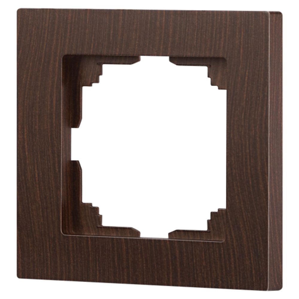 Рамка для розеток и выключателей Intro Accent 6-501-10 на 1 пост, СУ, венге | Intro
