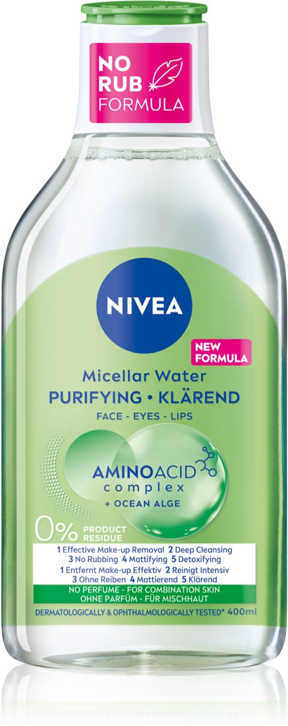 Nivea Purifying - очищающая мицеллярная жидкость /   400  ml  / GTIN 9005800367590