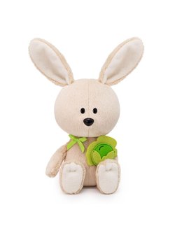Мягкая игрушка Заяц Антоша с капустой 15 см