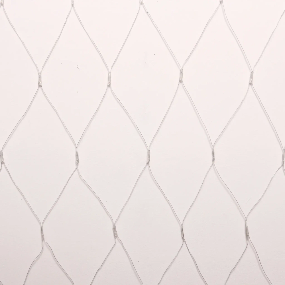 Гирлянда для дома СЕТКА ш2,5*в2,0 м 192 лампы LED, прозр.пров.,8 реж, IP-20, Теплый белый