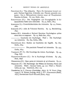 Peri psyches. Aristotle's psychology. In Greek and English, with introduction and notes | Wallace Aristotle