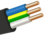 Кабель ВВГ-П нг-LS 3х4мм² (100м)