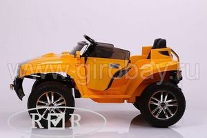 Детский электромобиль River Toys Hummer A888MP желтый
