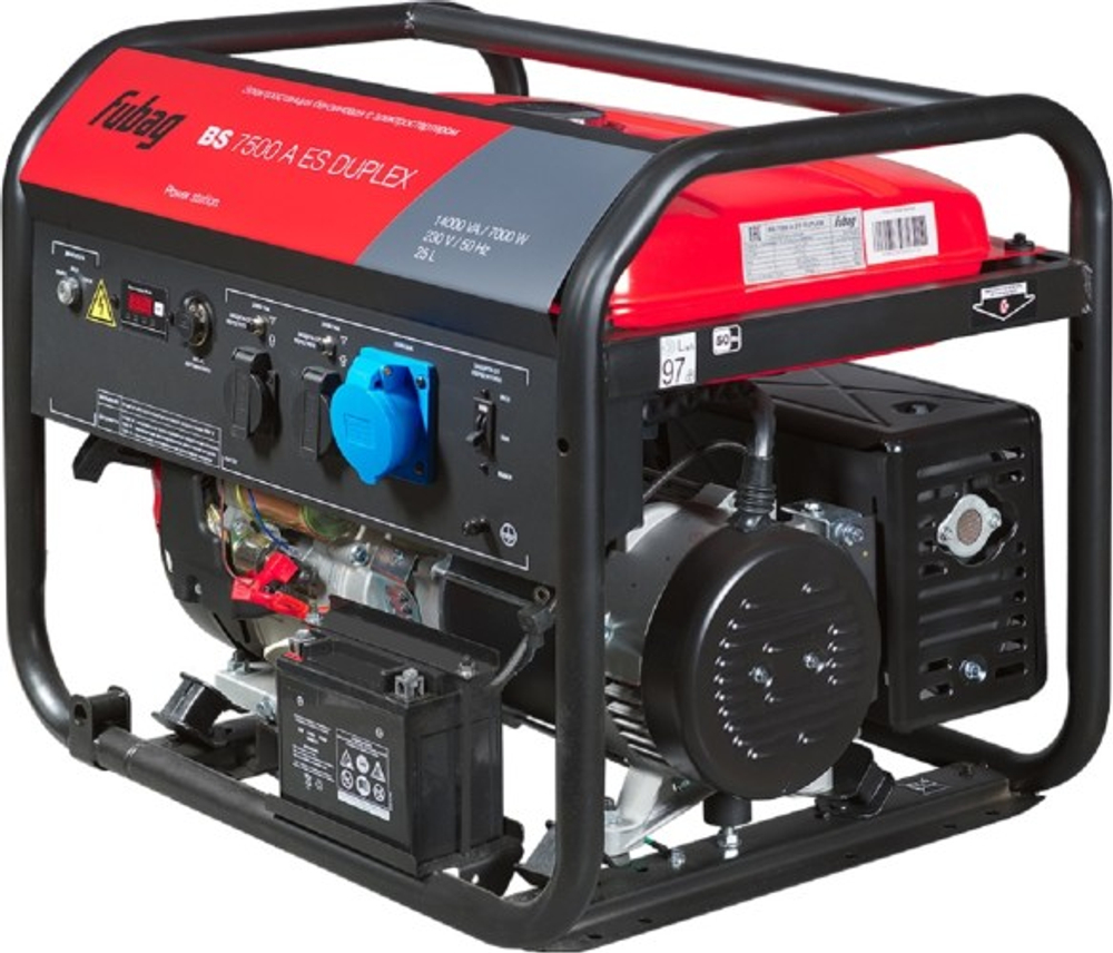 Генератор бензиновый FUBAG BS 7500 A ES DUPLEX с возможностью автоматизации 641087