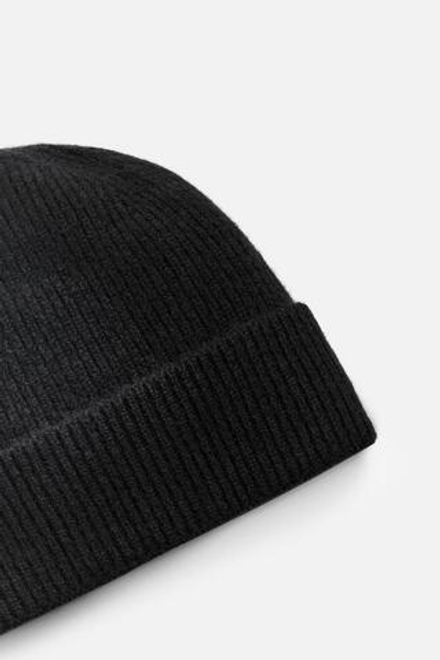 ZARA ШАПКА ИЗ КАШЕМИРА - LIMITED EDITION, ЧЕРНЫЙ