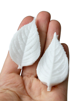 Молд силиконовый для лепки "лист Ежевики" / форма для оттиска листьев гортензии, малины, мяты)