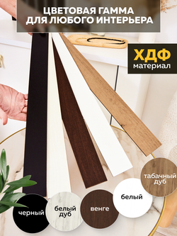 Панели самоклеящиеся для стен, деревянные рейки, 3см, Белый лак