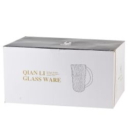 Кружка "Frost.Amber" v=360 мл (стекло) (min6) (подарочная упаковка на min партию)