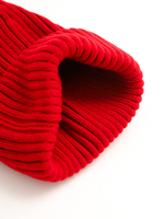 Шапка тыковка полушерсть, красная