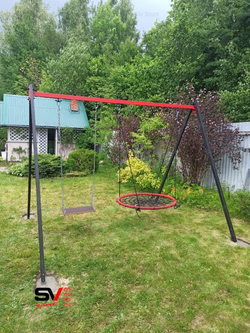 Монтаж уличных качелей Sv Sport
