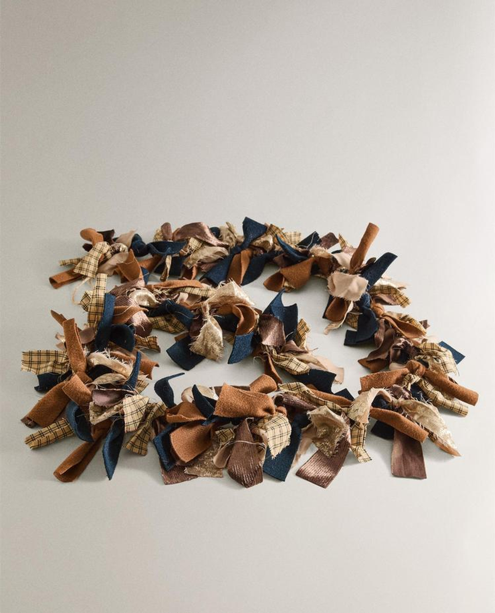 ZARA HOME РОЖДЕСТВЕНСКАЯ ТКАНЕВАЯ ГИРЛЯНДА, КОРИЧНЕВЫЙ