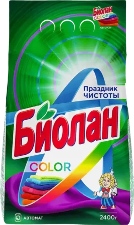 Стиральный порошок Биолан Color автомат 2.4кг
