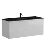 Тумба подвесная SANCOS Libra 1190х450х500, c двумя ящиками оснащенными доводчиками, белый глянец , арт. LB120-1W