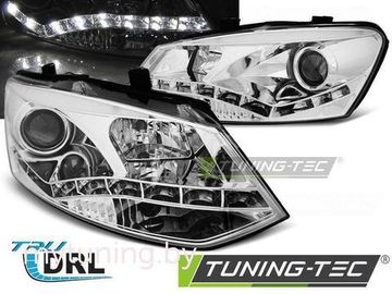 Передие фары VW Polo 6R drl chrome