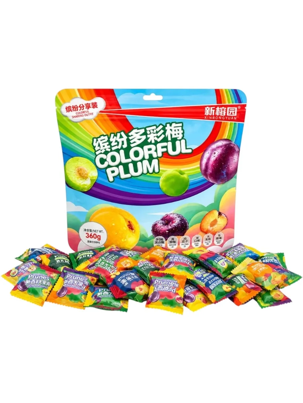 Микс разных сортов сушеной сливы "Colorful Plum" 360 г