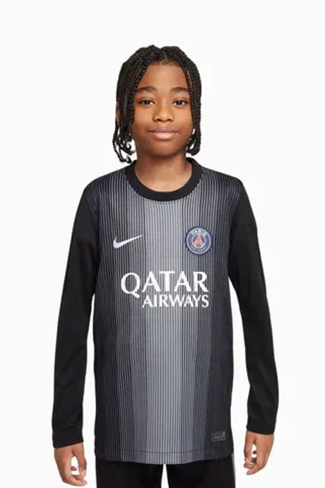 Футболка с длинными рукавами Nike PSG 25/26 Goalkeeper Stadium Junior - черный