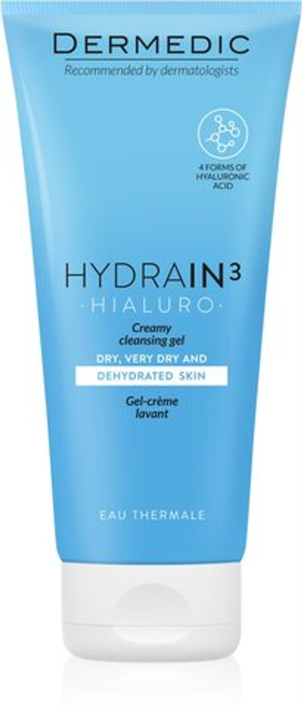 Dermedic Hydrain3 Hialuro - Кремовый гель для стирки /   200  ml  / GTIN 5901643170691