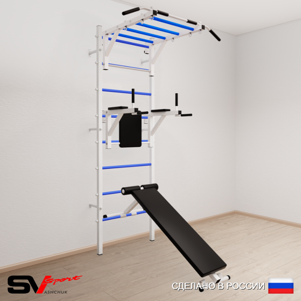 Шведская стенка Sv Sport 524 (Турник рукоход/Брусья/Скамья)