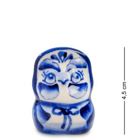 ГЛ- 268 Фигурка «Сова» мал.(Гжельский фарфор)