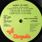 Rory Gallagher ‎– Against The Grain (Дания 1975г.) Т