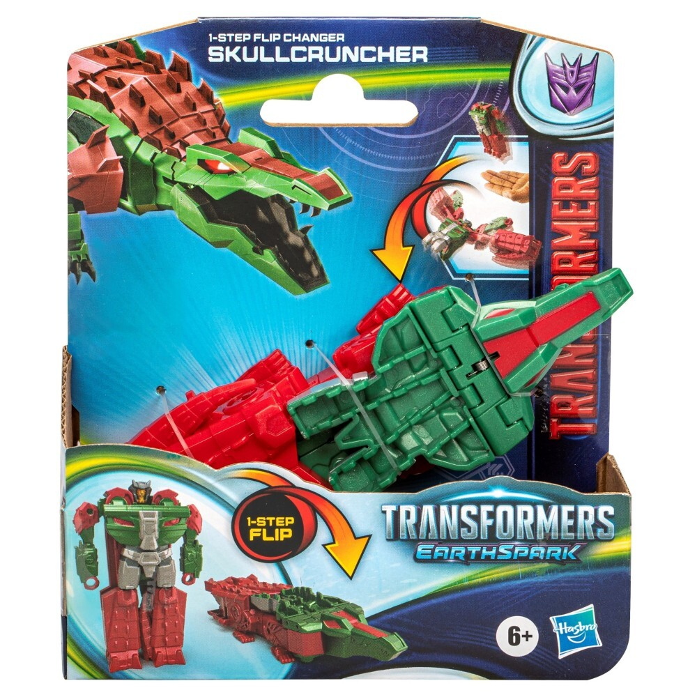 Hasbro Transformers EarthSpark - Skullcruncher 1-step flip figure F8661 / артикул   F6229 F8661  / GTIN 5010996195128