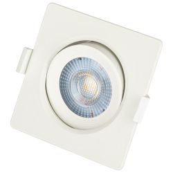 Светильник светодиодный встраиваемый ЭРА KL LED 21A-5 4K WH 5Вт 4000K квадратный поворотный белый матовый