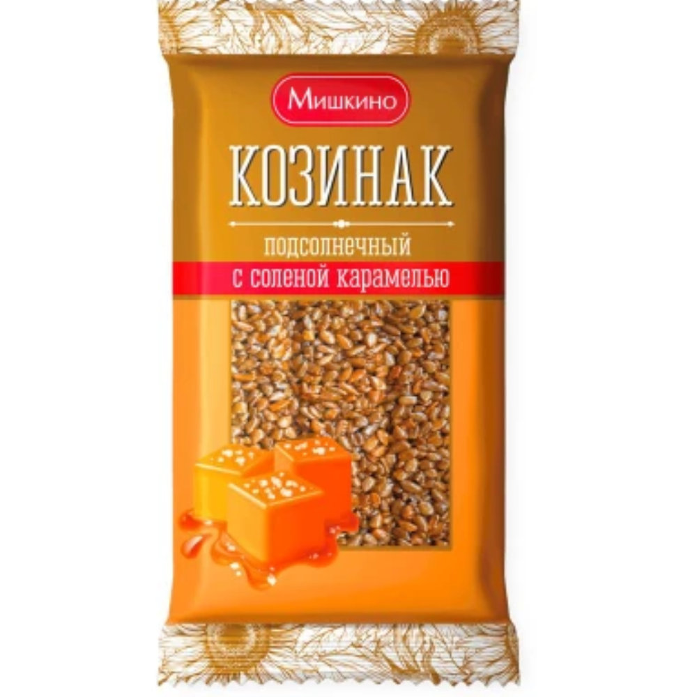 Козинак подсолнечный Мишкино с солененой карамелью 150 гр