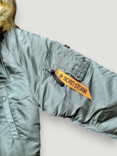 Куртка Аляска N-3B Husky II Nord Storm (оливковый - olive/orange)
