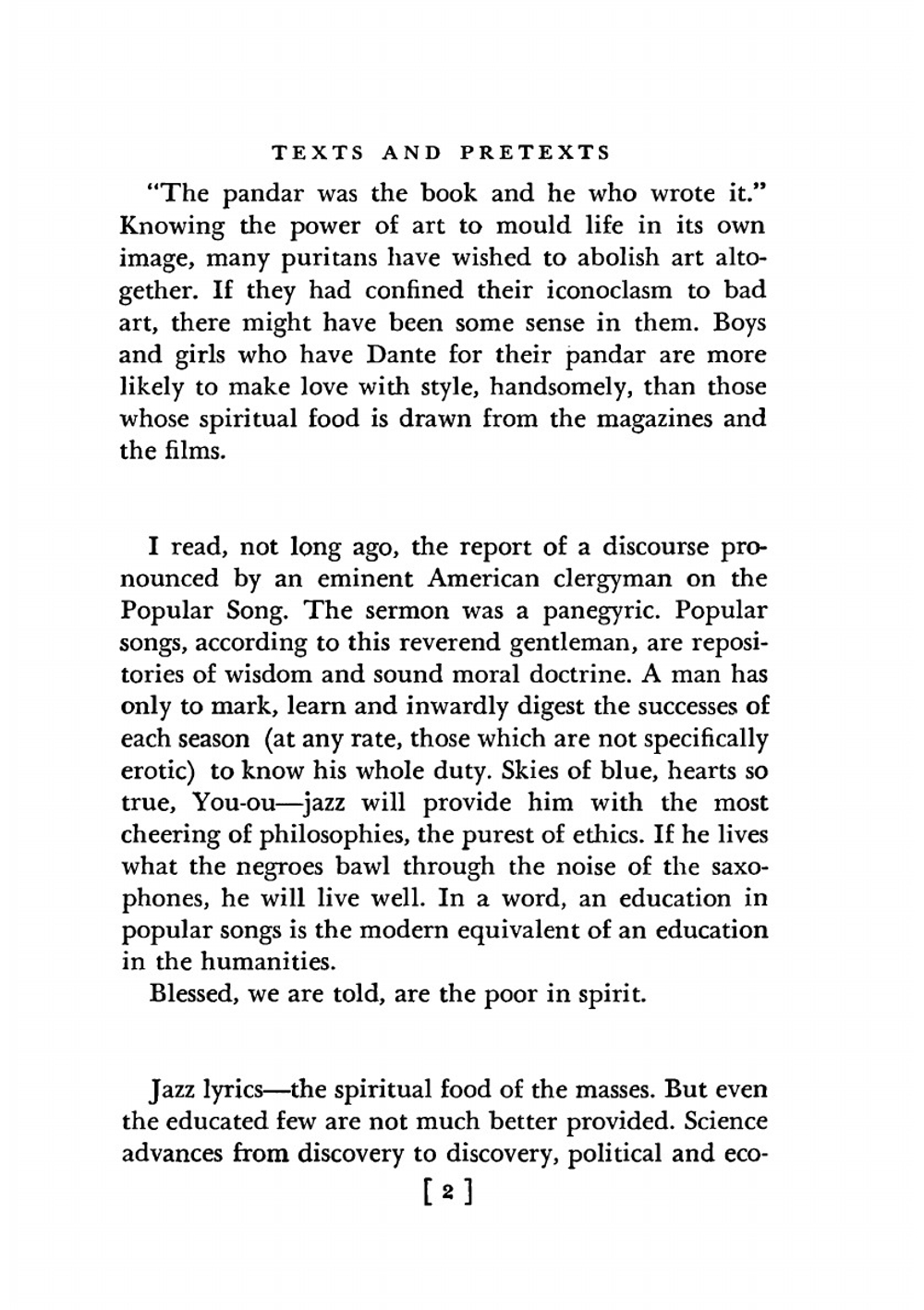 Texts and pretexts | Aldous Huxley