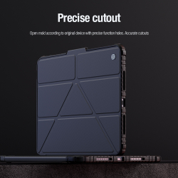 Чехол книжка от Nillkin для Apple iPad Pro 13 с 2024 года, серия Bumper Pro Case-Multi Angle Folding Style, многофункциональный складной стиль