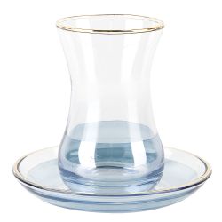 Набор восточных стаканов с блюдцами для чая 12пр. "Армуды" v=125мл.(стекло) (подарочная упаковка)