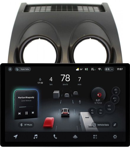 Магнитола для Nissan Qashqai J10 2006-2013, Dualis - Teyes CC4-PRO монитор 13" 2K QLED на Android 13, Snapdragon 778G, 8+128, AI, CarPlay, DSP, 4G SIM-слот