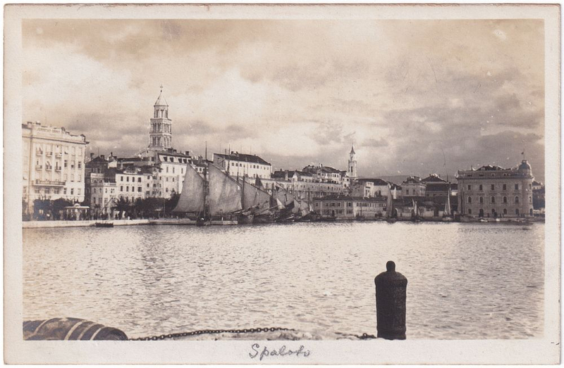 Фотооткрытка «Порт в Сплите»