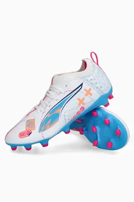 Бутсы Puma Ultra 5 Match Volume Up FG/AG Junior - белый