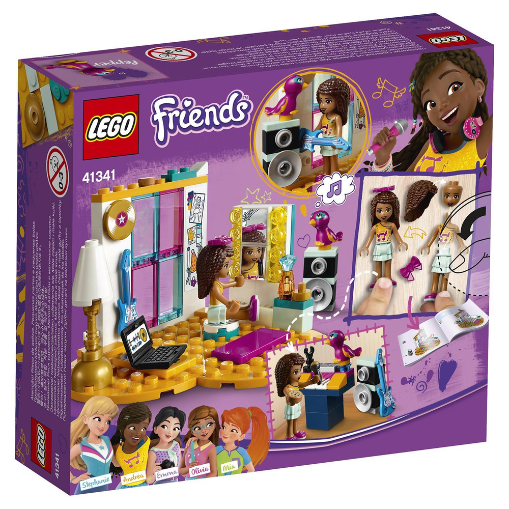 LEGO Friends: Комната Андреа 41341 — Andrea's Bedroom — Лего Френдз Друзья Подружки