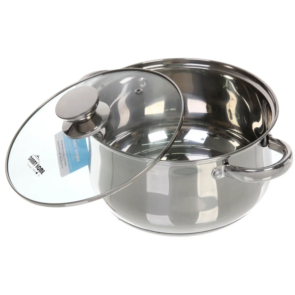 Кастрюля из нержавеющей стали OLIVIA 4,7л, индукция, DH12-22