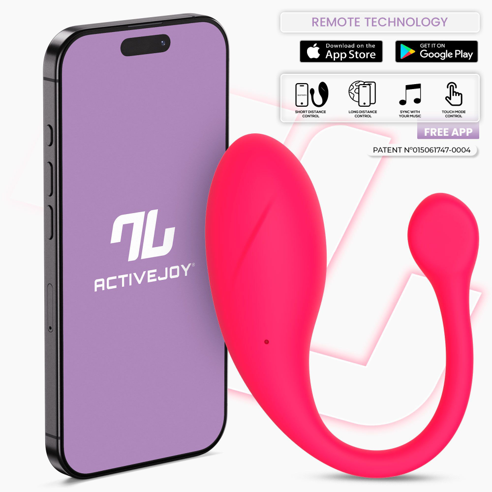 Ярко-розовое интерактивное виброяйцо Bulby (Цвет: ярко-розовый)