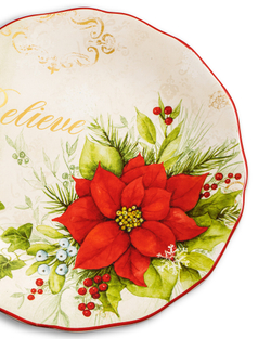 Тарелка закусочная 23см Certified International Corp Красочная зима Вера