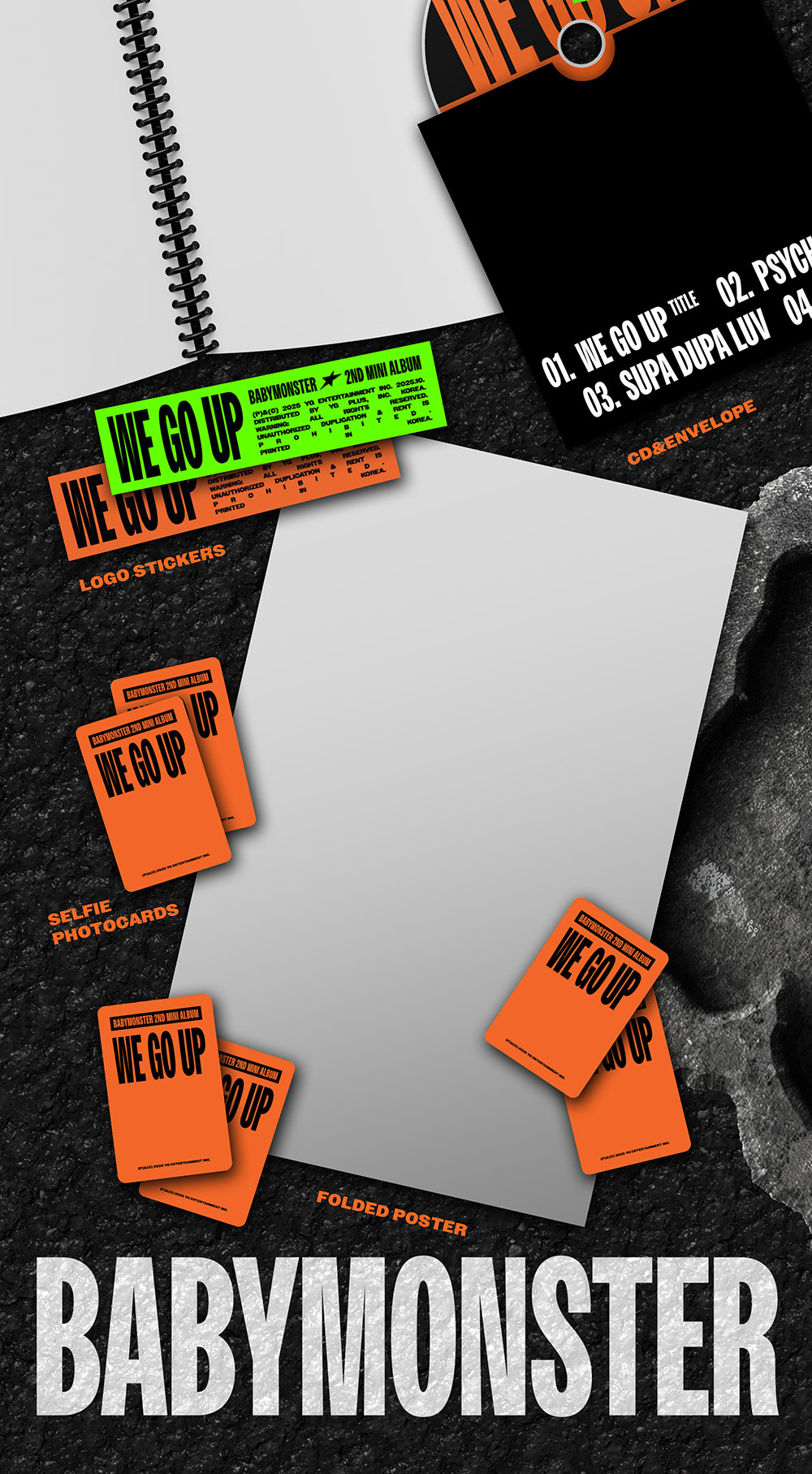 Альбом BABYMONSTER - 2nd MINI ALBUM WE GO UP