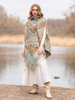 пончо женское