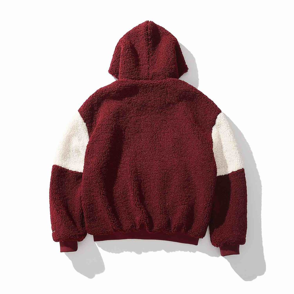 Куртка Ymkashix Furry Bastard бордовая