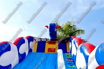 Коммерческий надувной батут-горка "Дракон" 11*6*8,5 м