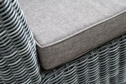 "Капучино" диван из искусственного ротанга двухместный, цвет графит