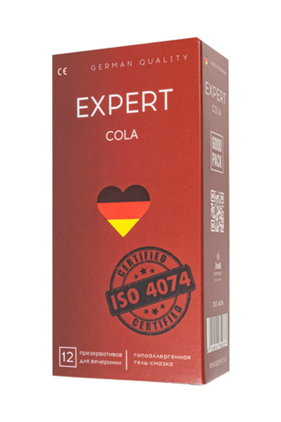 Презервативы Expert Cola аромат Колы №12