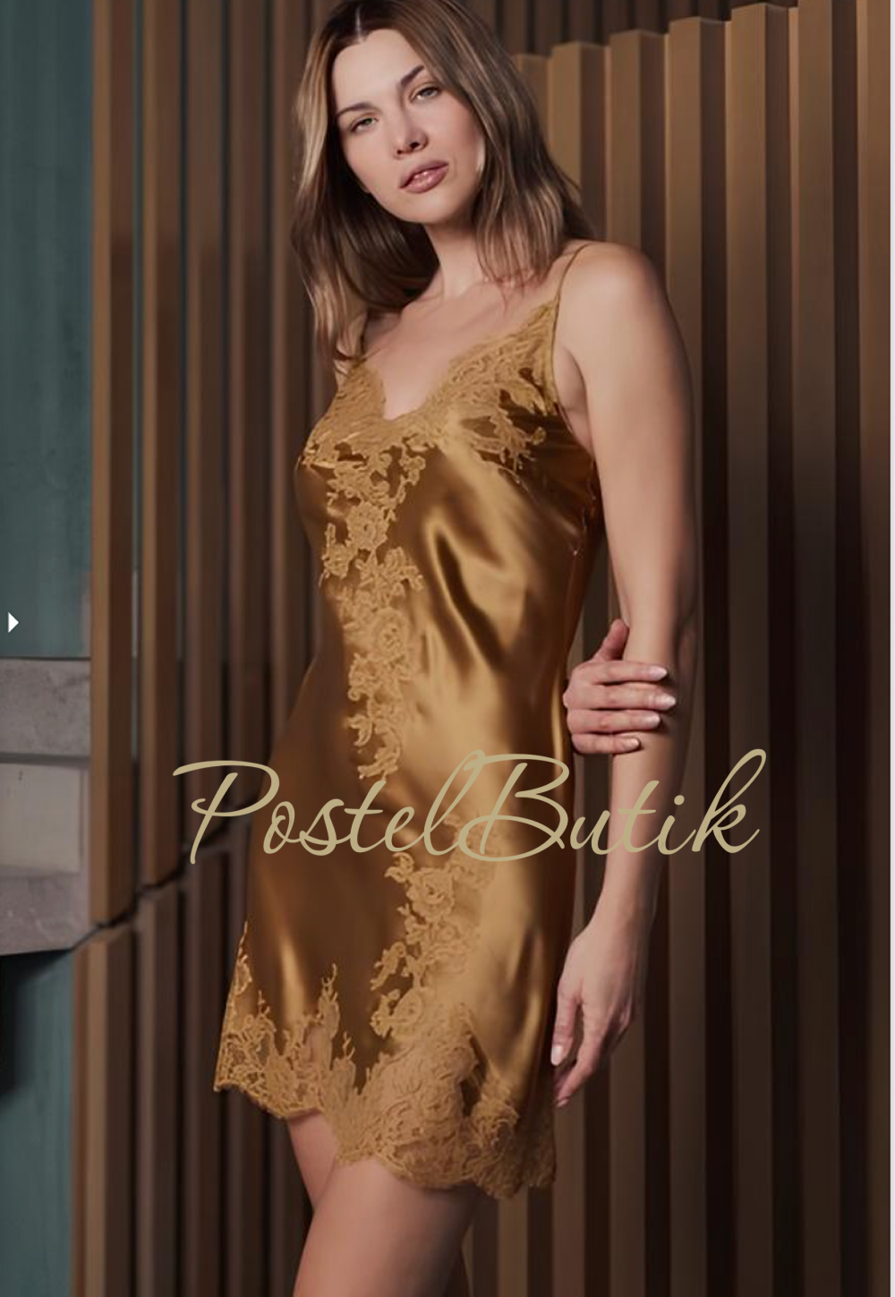 Сорочка Marjolaine BENEDICTE 3BEN0102 0046 Noisette бронзовая