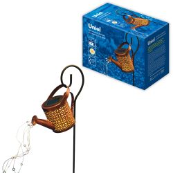 USL-S-822-PT210 SPRINKLER Садовый светильник на солнечной батарее Лейка. 36 светодиодов. Теплый белый свет. 1xАА Ni-Mh аккумулятор в-к. IP44. TM Uniel